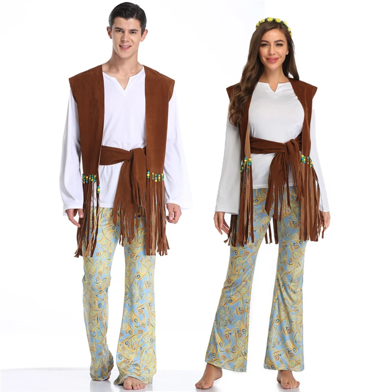 

Cosplay Halloween Apparel Indians Tribe Princess Costumes Festival Adult Couple COS Clothing Suit Christmas Party Gift