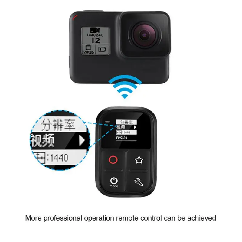 

For GoPro Accessories Hero8 / 7 / 6 / 5 / Session / 4 Wireless WiFi Remote Controller
