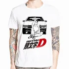 Футболка мужская с круглым вырезом, Повседневная тенниска с принтом Дрифт, с короткими рукавами, в японском аниме стиле, уличная одежда, футболка с изображением автомобиля
