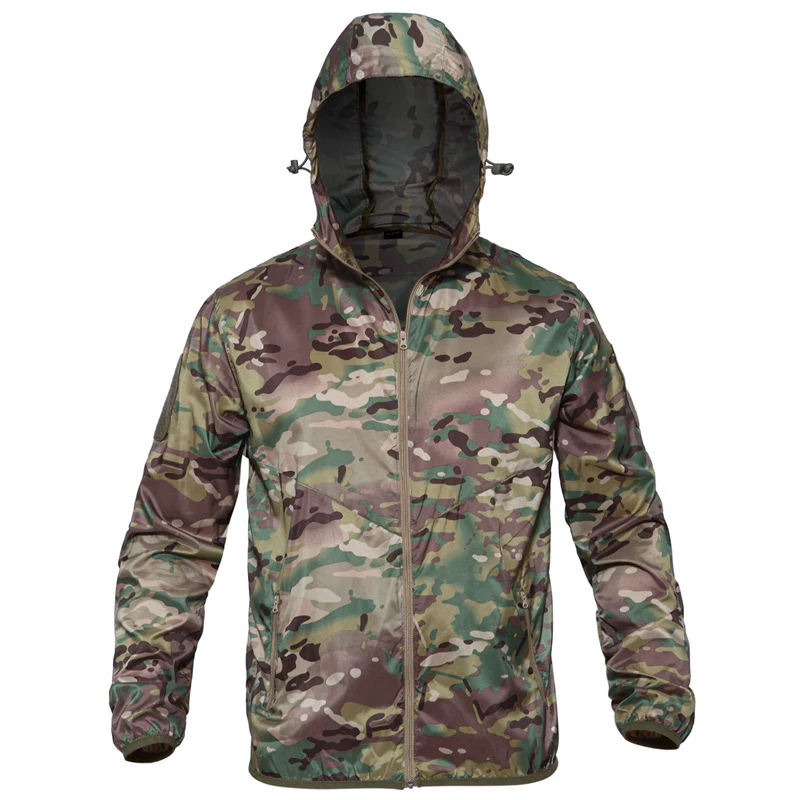 PureLeisure Men Fishing Jackets Military Tactical Anti-UV Windbreaker Hiking Trekking Fishing Sportwears Men Fishing Shirts