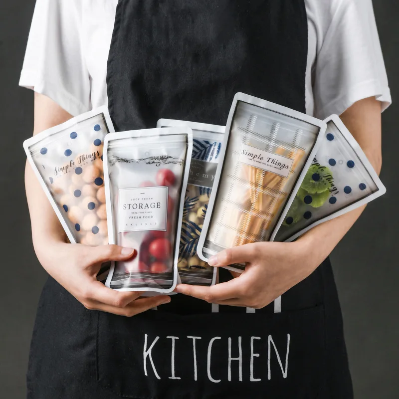 4 шт. пластиковые пакеты для хранения свежести продуктов|Целлофановые и пакеты| |