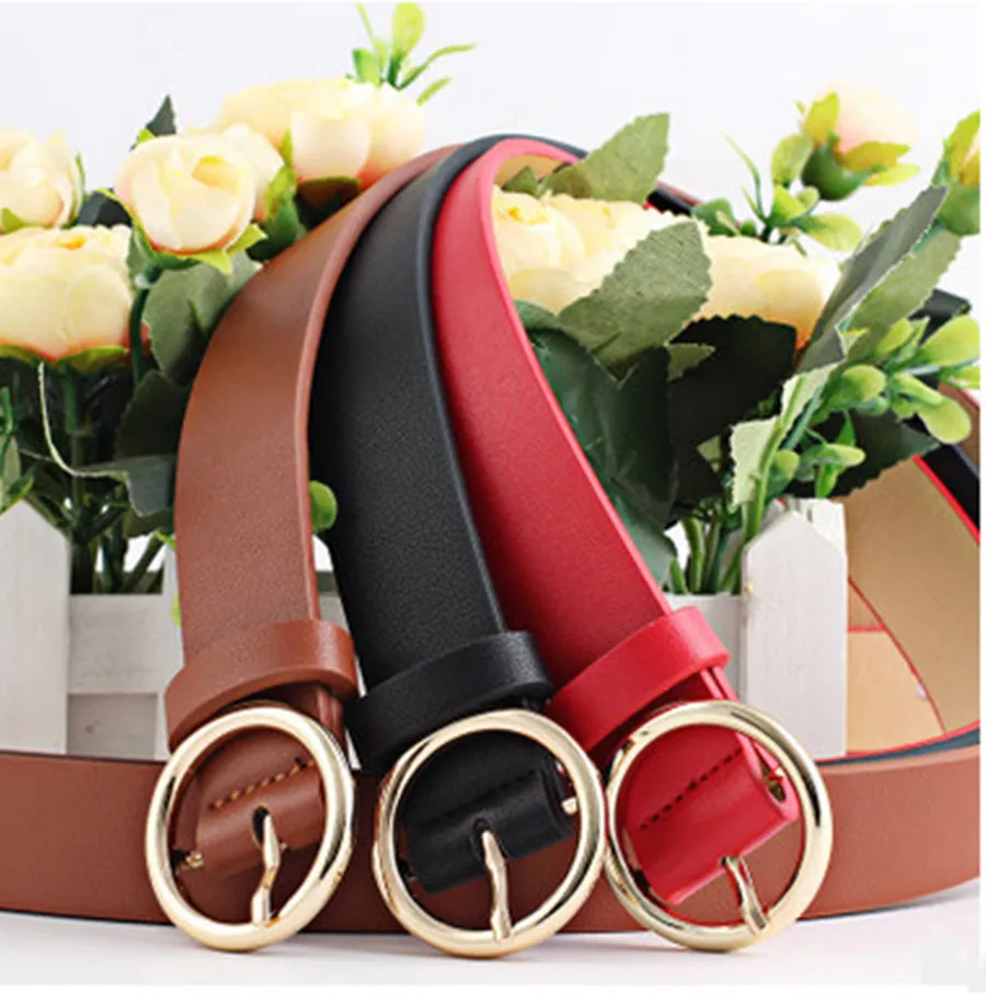 Не Круглый Женский однотонный модный пояс с пряжкой на талии в повседневном
