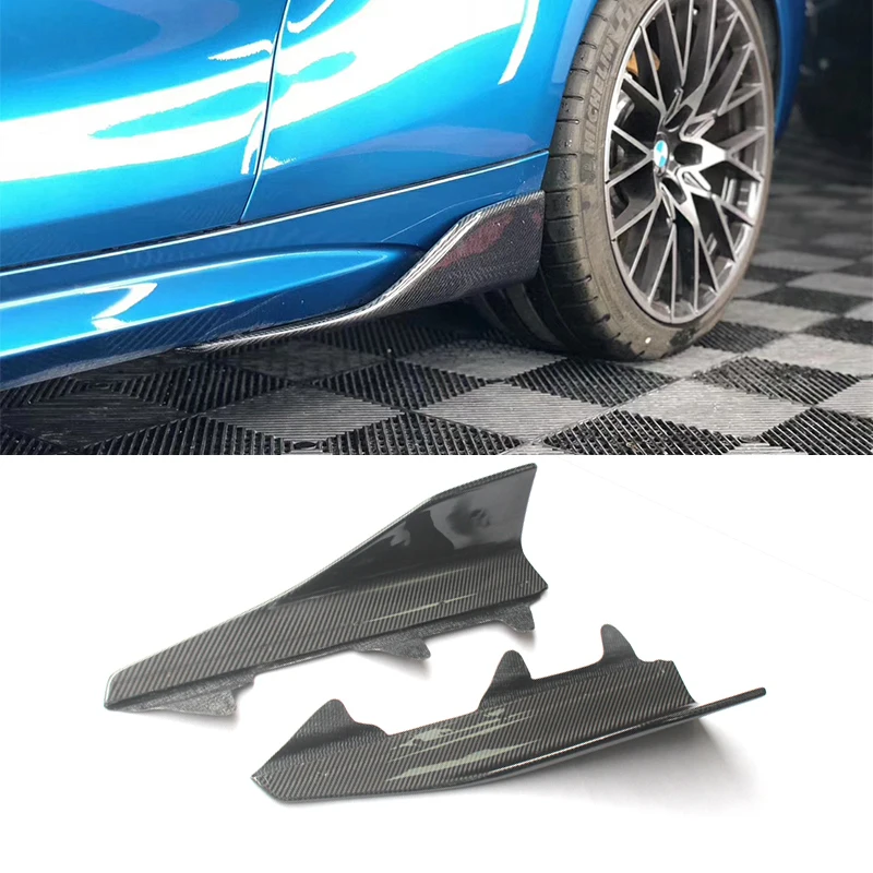 Автостайлинг из натурального углеродного волокна гоночные боковые юбки