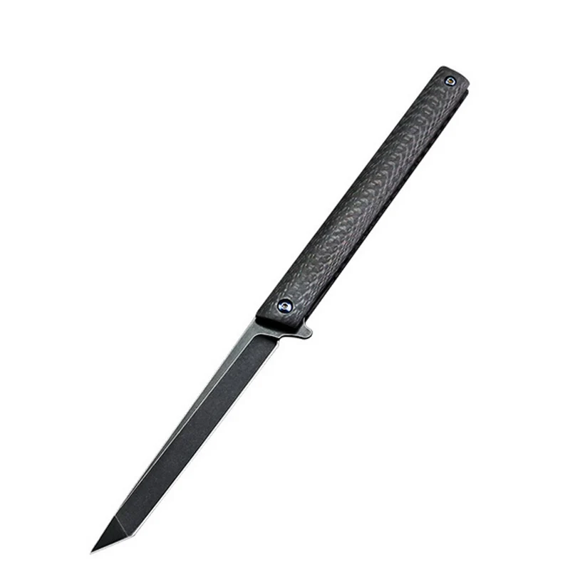 

High hardness folding knife pocket knife Hunting survival Tactical Knives 61HRC M390 steel knife carbon fiber handle EDC knife