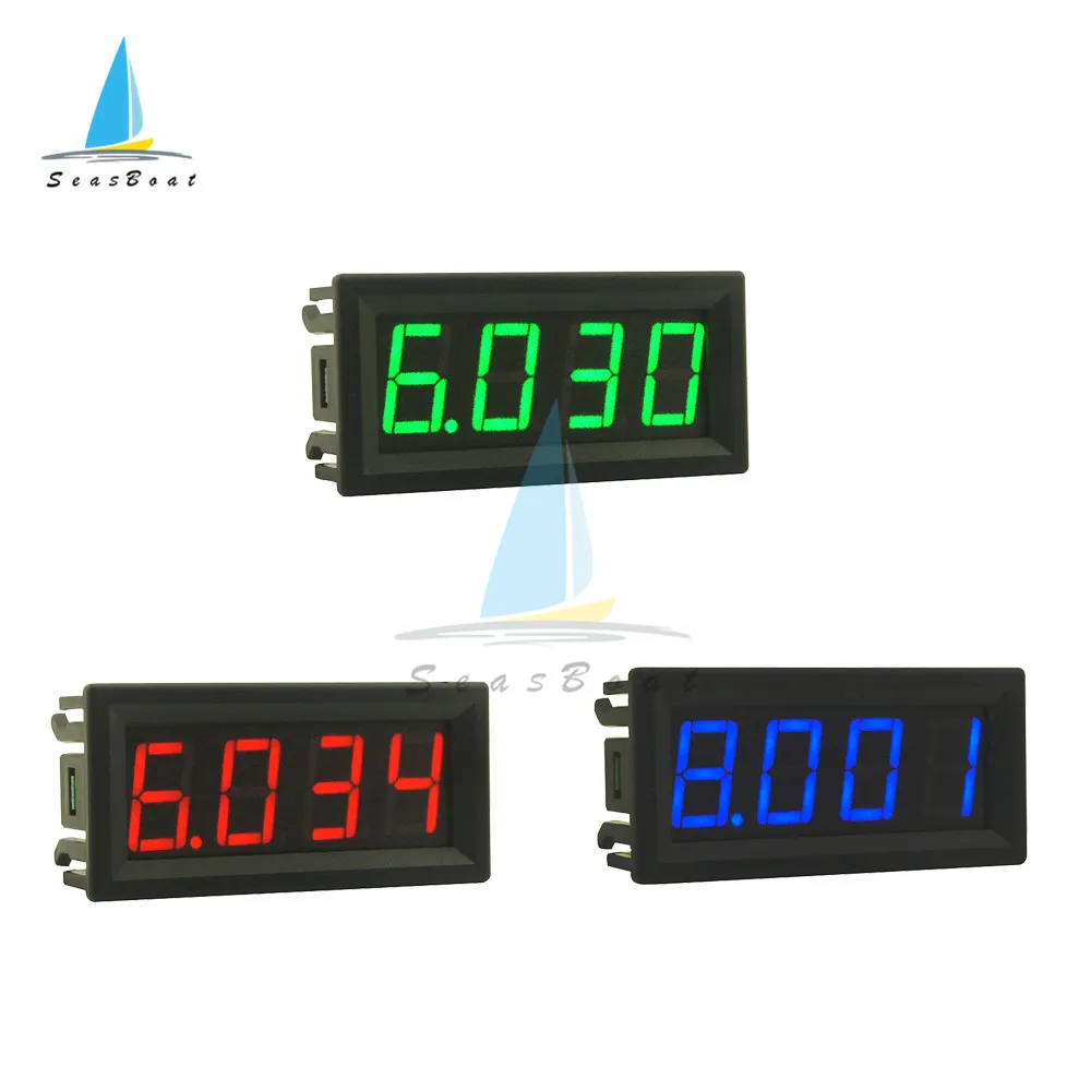 

0.56 Inch Digital Voltmeter DC 0-100V Voltmeter Voltage Panel Meter Red/Blue/Green For 6V 12V 24V Electromobile Motorcycle Car