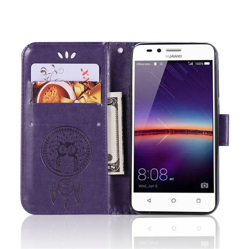 Чехол-бумажник из искусственной кожи для Huawei чехол-накладка телефона