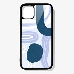 Phone Case for iPhone 12 13 Mini 11 Pro XS Max X XR 6 7 8 Plus SE20 High Quality TPU Silicon Cover Blue Minimal