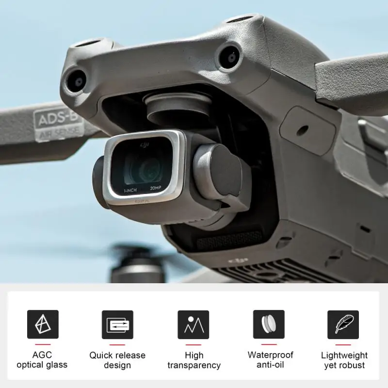 

Наборы фильтров для объектива DJI Air 2S ND4/8/16/32 /CPL/UV для DJI Mavic Air 2S