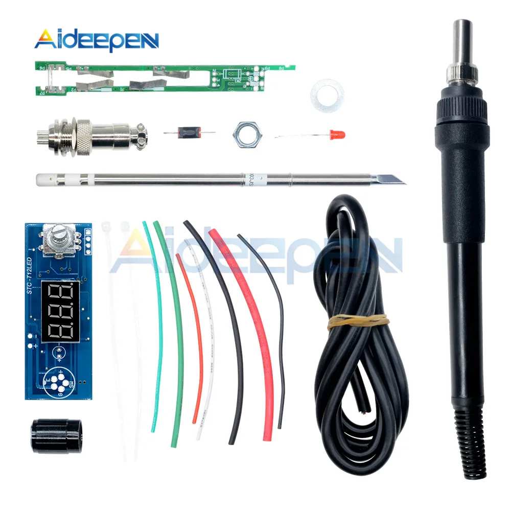 

Набор для самостоятельной сборки модуля регулятора температуры STC светодиодный дисплей паяльник Метеостанция цифровой термостат для руко...