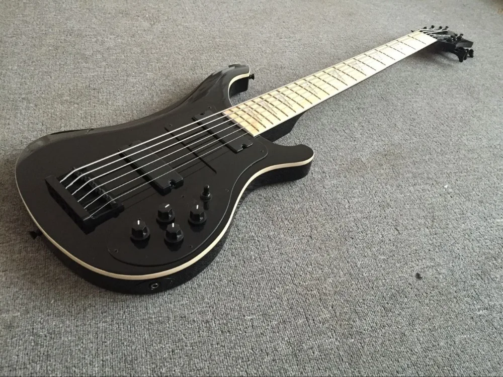 Завод+ рикенбэк на заказ 6 струн 4003 бас гитара черный бас-гитара rickenbacker 6 струн 4003 fireglo бас
