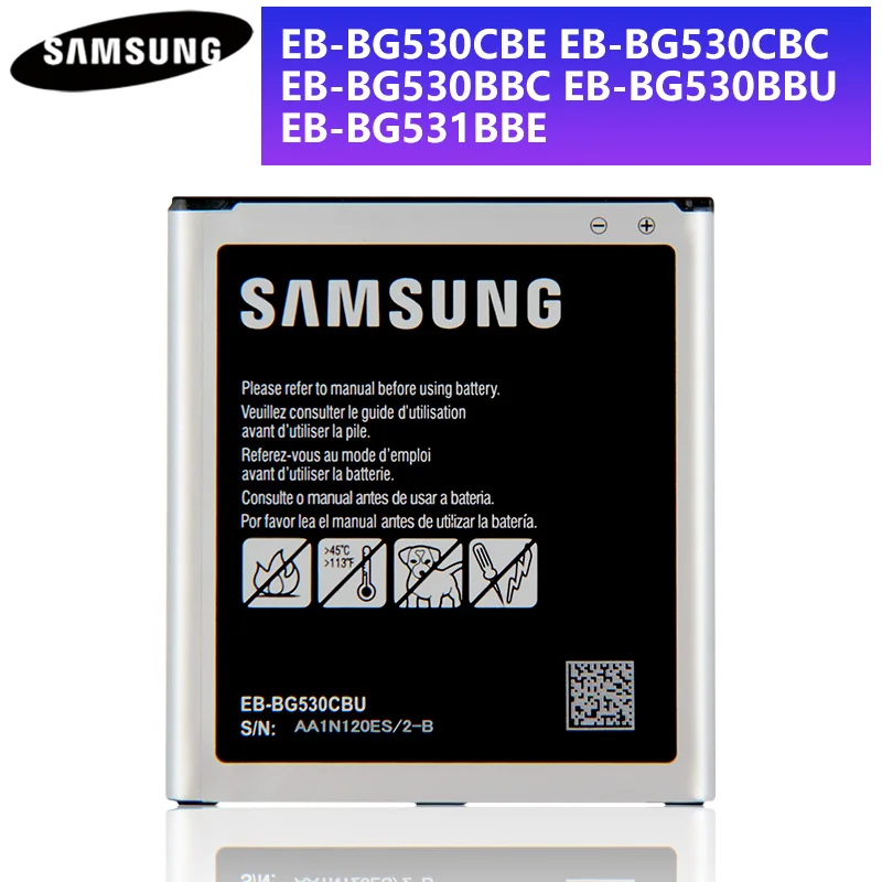 Оригинальный аккумулятор EB BG530BBE BG531BBE для Samsung Grand Prime G2 Core J260 J3 2016 J5 2015 G531 J2 G532 G530