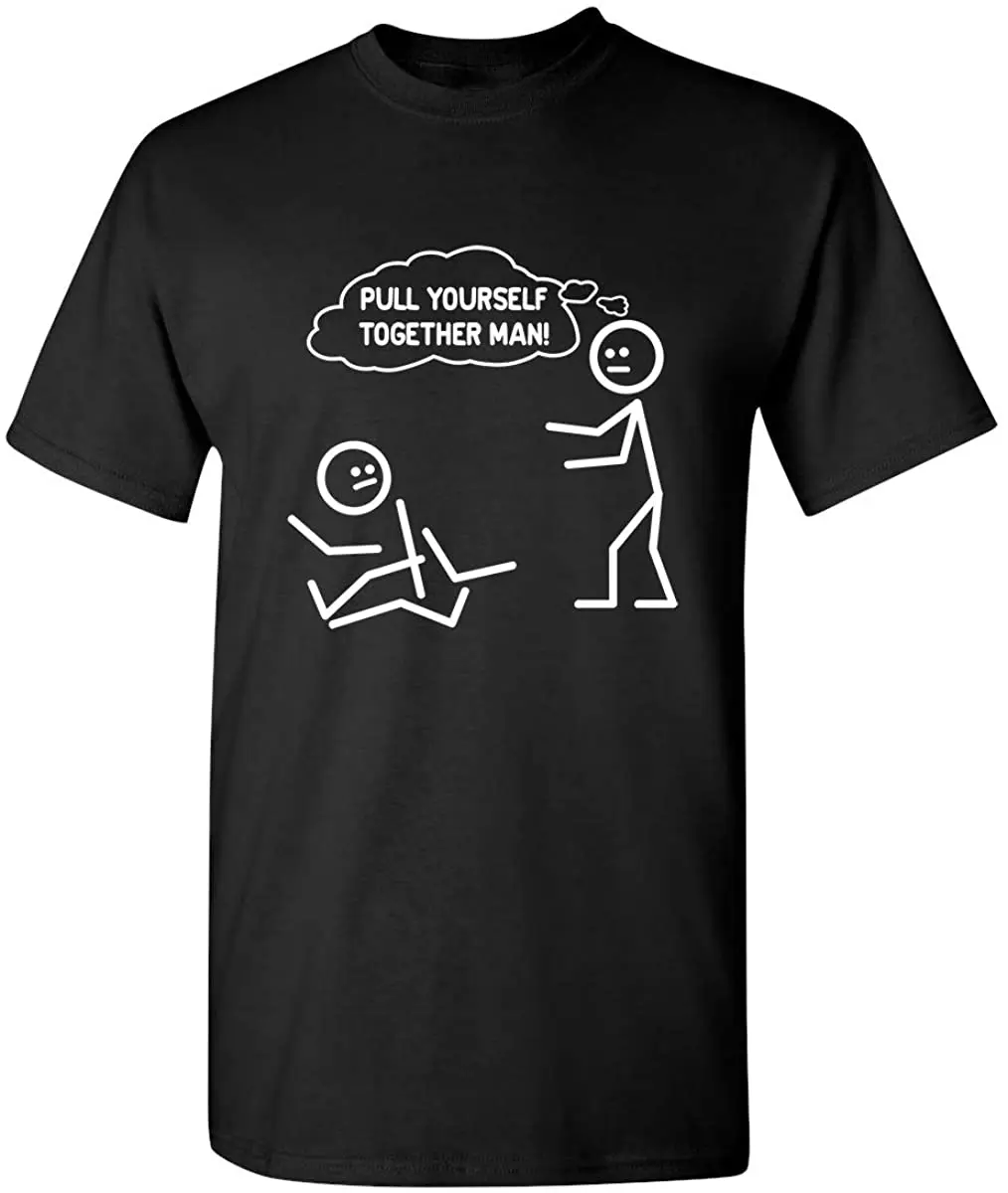 

2021 Summer Men's T-shirt Stickman Letter Pattern Printing Casual O-neck Simple and Versatile Oversized Men's Clothing