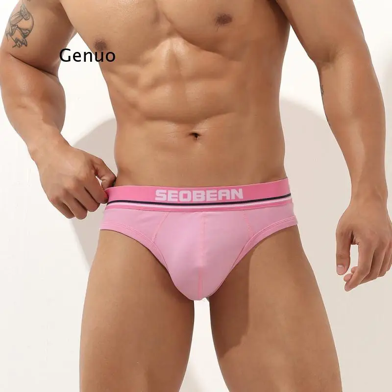 

Брифы Macho мужские однотонные, удобное нижнее белье, трусы-легинсы, Однотонные трусы