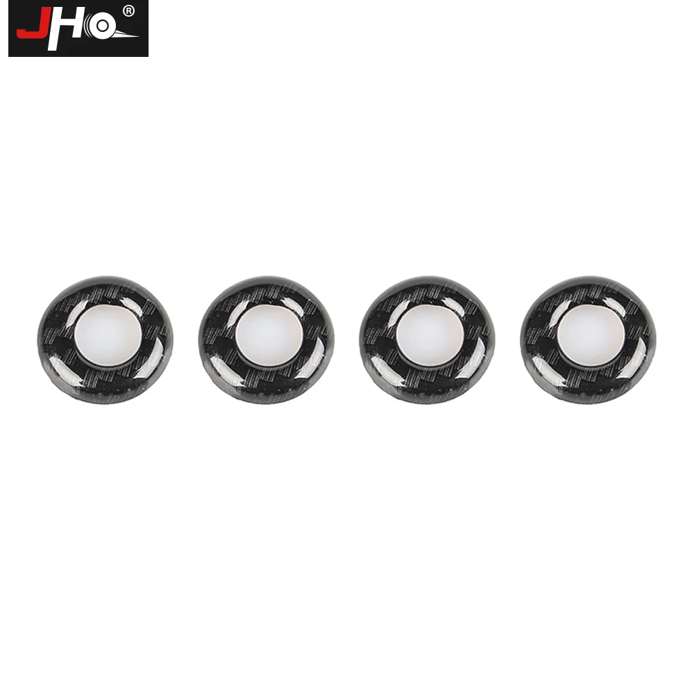 JHO Car Accessories ABS Carbon Grain Inner Door Lock Ring Cover Trim for 2014-2019 Jeep Grand Cherokee Limited 2018 2017 2016 15 |