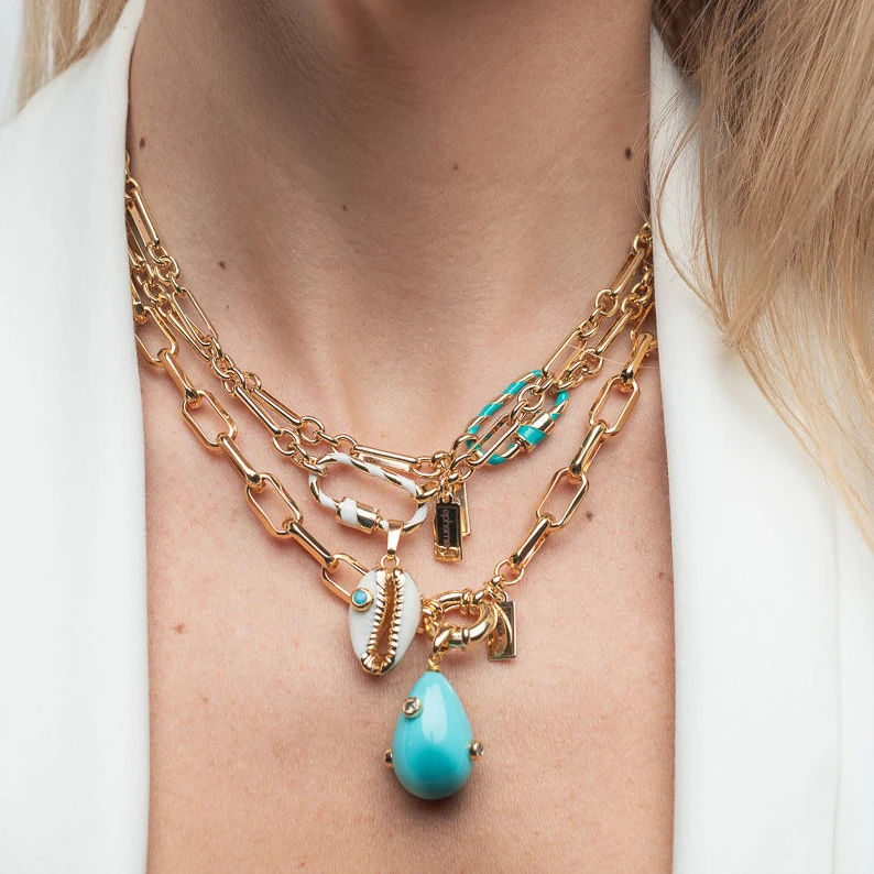 Модное ожерелье с жемчугом дикий креп-Жоржет от сглаза |