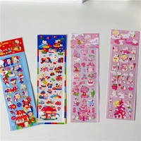 cute mini bear laser stickers scrapbooking diy diary album stick label kawaii korean stationery decorative sticker art supplies