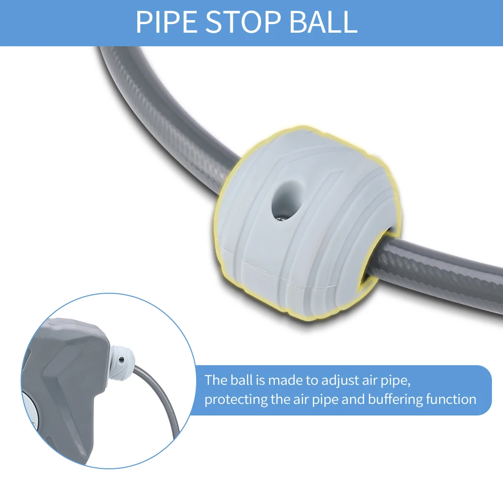 

10m Retractable Air Hose Reel Retractable Design Safe Retractable Design External Shell Pipe Stop Ball Wall Mounted Bracket