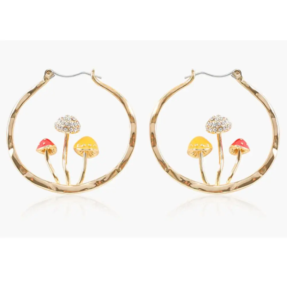 

Женские винтажные серьги-гвоздики в виде грибов