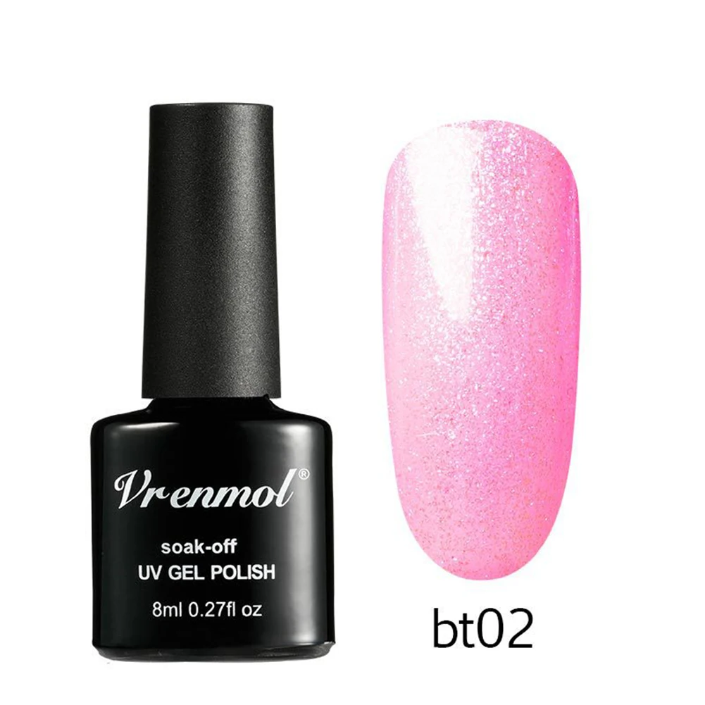 1Pc Glitter Gel Polish Soak Off UV LED Nail Art Varnish Shining Long Lasting Base Suitable to apply on UV gel nails, acrylic