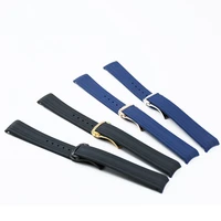 rubber strap mens 20mm watch accessories for omega new hippocampus 300 sports waterproof silicone strap women watch band