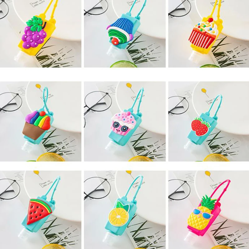 

Portable Hand Bottle Cover 30ml Cartoon Silicone Hand Bottle Holder