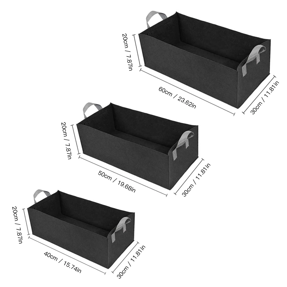 

Square Garden Plant Grow Bag Vegetable Flower Pot Planter DIY Potato Garden Pot Strawberry Plant Eco-Friendly Grow Bag
