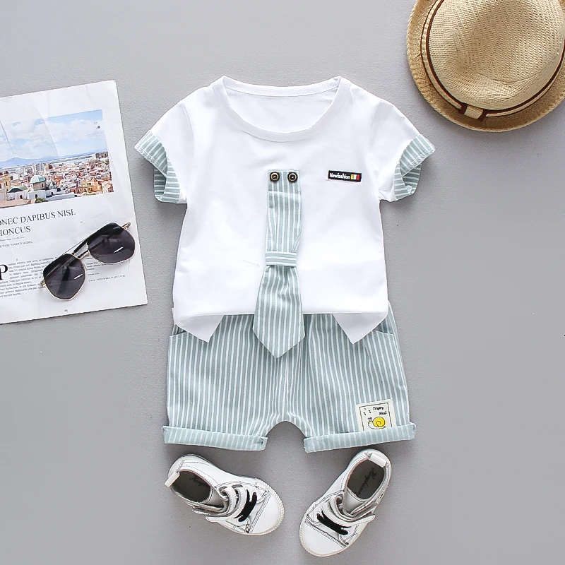 Детская одежда для мальчиков Топ с длинным рукавом и штаны комплект из 2