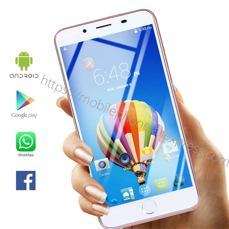 Универсальный многоязычный 7Plus Android смартфон 5 &quotдюймов Fullview с идентификацией