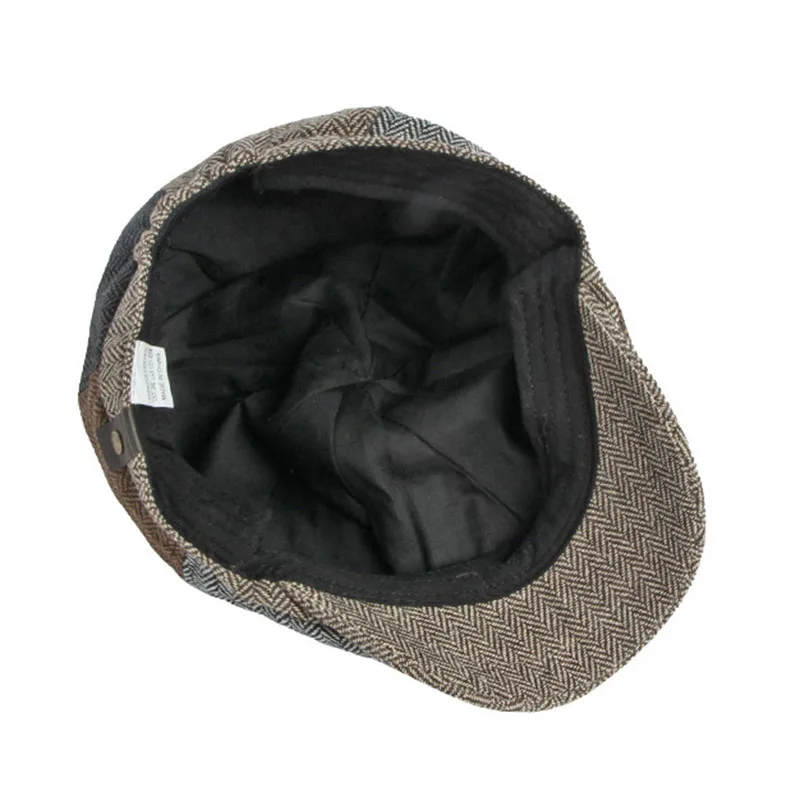 Весна-Осень индивидуальные сшитые кепки газетчика для мужчин Высокое качество