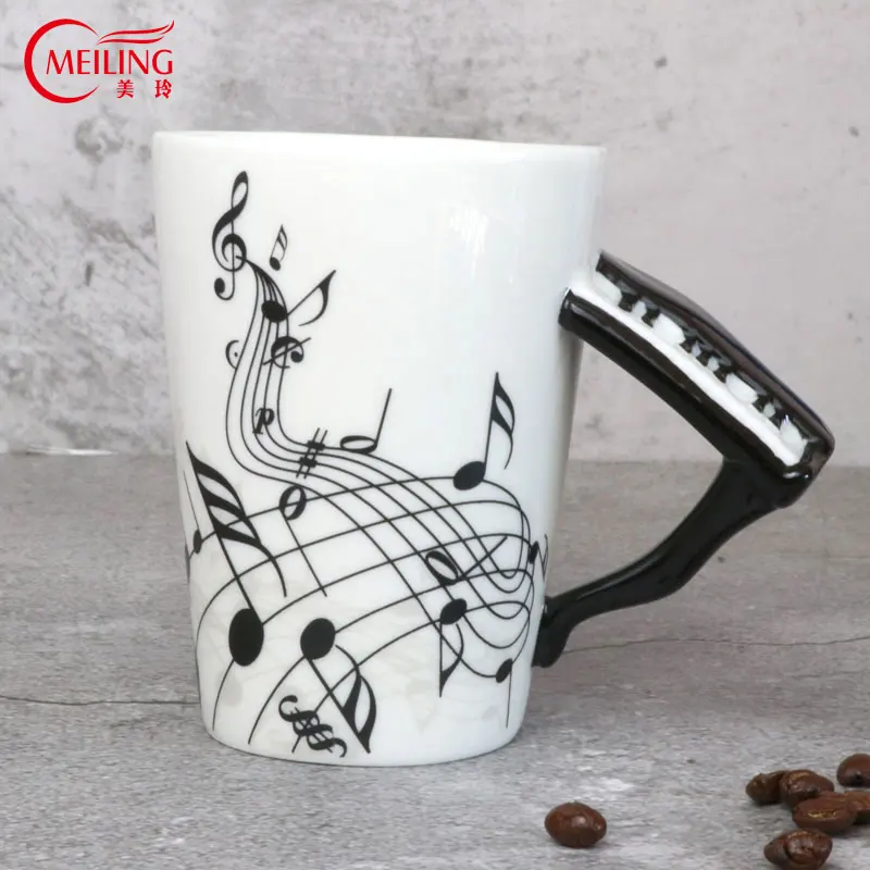 Керамическая музыкальная кружка для путешествий креативные кофейные кружки