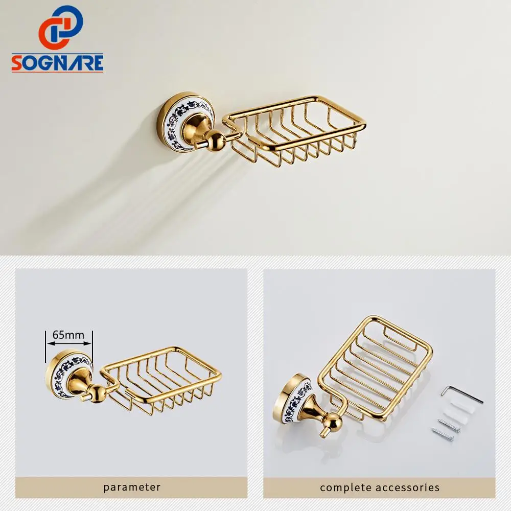gold bathroom accessories ceramics sets bathroom towel holder for wall toilet paper holder toilet brush holder bathroom fixtures free global shipping