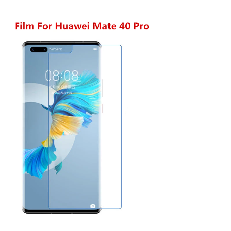 1/2/5/10 шт. Ультратонкие прозрачные пленки для защиты экрана HD LCD с тряпочкой чистки Huawei Mate 40 Pro/Mate