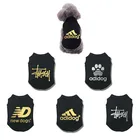 Жилет для собак adidog 2021 Новая летняя одежда для домашних животных Толстовка с капюшоном для маленьких и средних собак Одежда для щенков Спортивная футболка для чихуахуа