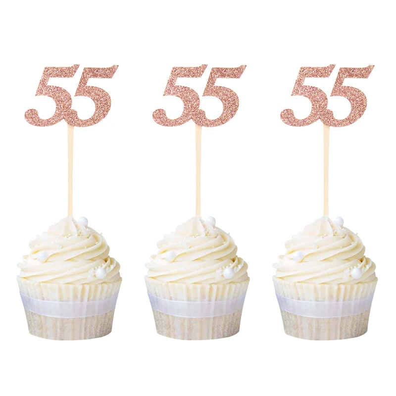 12 шт. номер 30 40 50 60 для капкейка-30th 40th 50th 60th празднование Дня Рождения вечерние поставки торт фигурки жениха и невесты; дропшиппинг