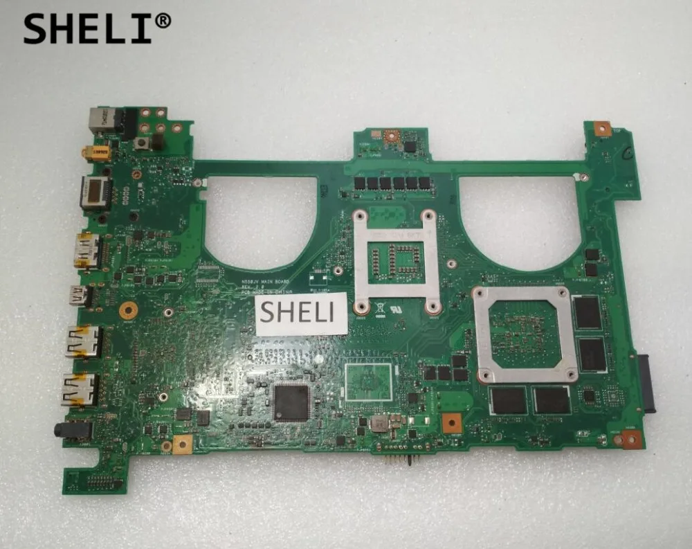 Материнская плата SHELI для ASUS N550JV с фотографическим процессором GT750M видеокарта