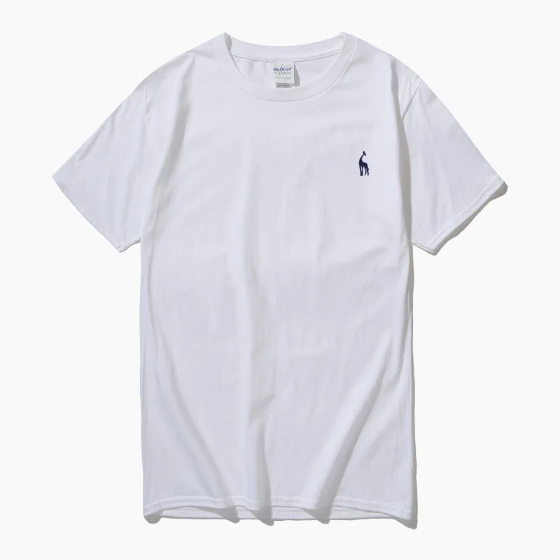 Футболка мужская облегающая с вышивкой 2020 хлопок короткий рукав | Спорт и