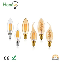 c35 dimmable retro filament led bulb lamp e14 e12 3w 4w 6w 220v candle light chandelier night light for indoor home