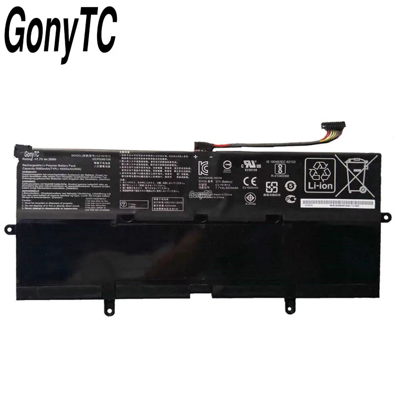 Оригинальный аккумулятор GONYTC C21N1613 для Asus Chromebook Flip C302C C302CA C302CA-1A C302CA-GU017 Series 7 V 39Wh |
