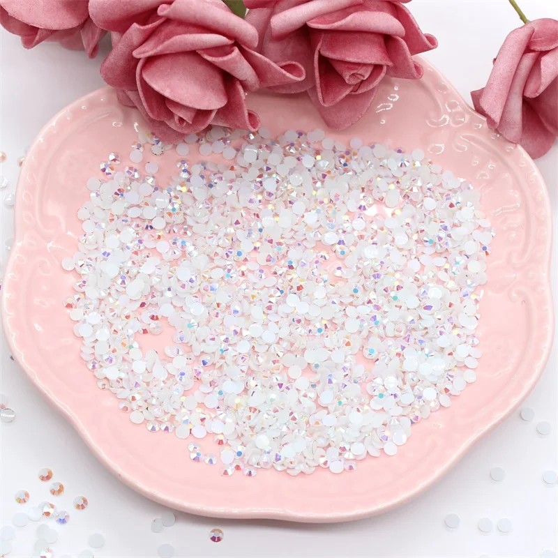 KSCRAFT 20 г 4 мм алмазные Стразы с плоской задней стороны Акриловые драгоценные камни