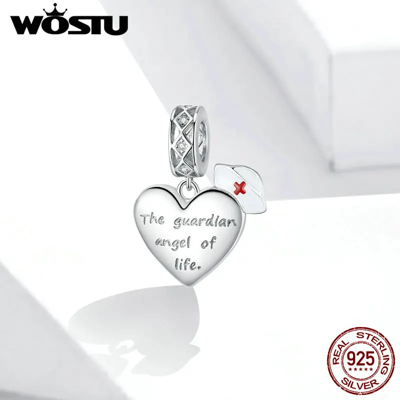 Wostu ангел-хранитель подвеска серебро 925 пробы Оригинальная шапка медсестры