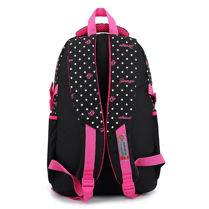 School Backpack Schoolbag Polyester Fashion dots Newest Bags For Teenage Girls and Boys High Quality Backpacks Kids Baby's Bags