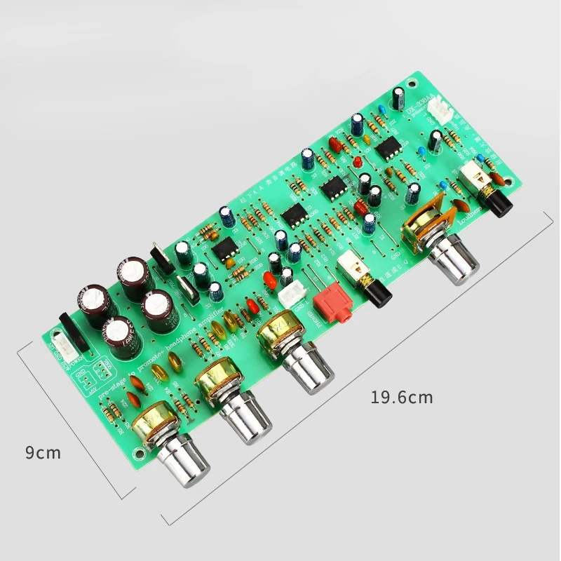 Двойной 12V DX338A Hi-Fi предусилитель тональная плата бас объем Управление доска