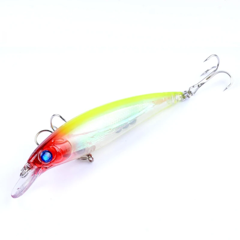 color-4 Новая модель Minnow topводяные шарики для рыбалки приманка Лазерная рывка жесткая приманка с крючком BKK 3D глаза megabass Троллинг воблер dynabait - Цвет: color-4