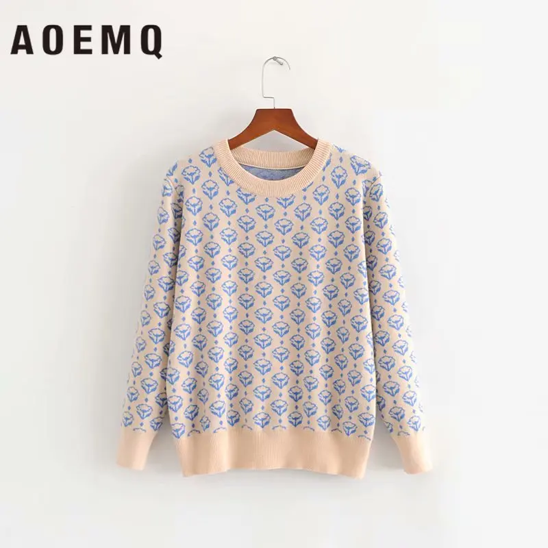 AOEMQ корейский Повседневный Женский комплект свитер топы и юбки спортивные