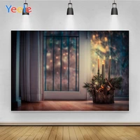 yeele photozone props window night spots candle backdrop wooden floor vinyl background customized photography for studio shoots
