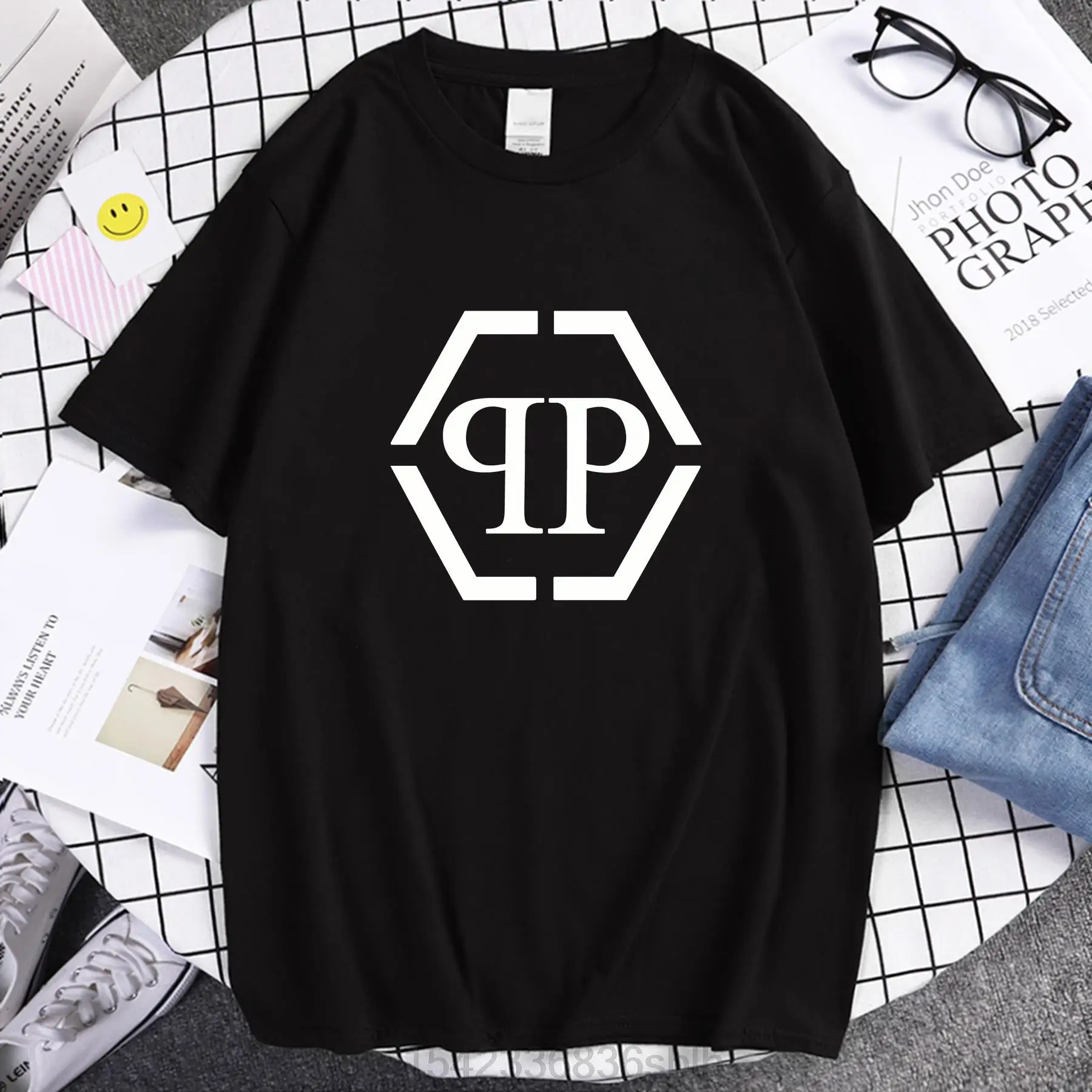 

Men/Women Summer Anime harajuku Fashion Hip Hop Oversized T-shirt Philipper-plein T-shirt graphic Tees Short Sleeve Tops