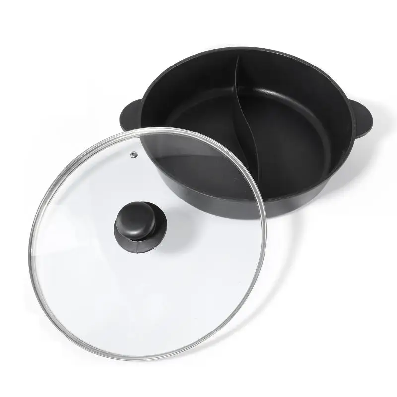 Продажа 2 в 1 2200 Вт многофункциональный домашний электрический гриль для барбекю жареная Горячая кастрюля Бездымная антипригарная электрическая пр...