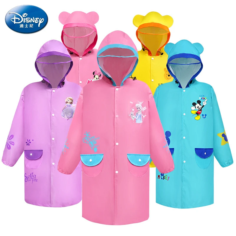 Детский плащ Disney с Микки Маусом дождевик Минни Винни пончо для мальчиков и