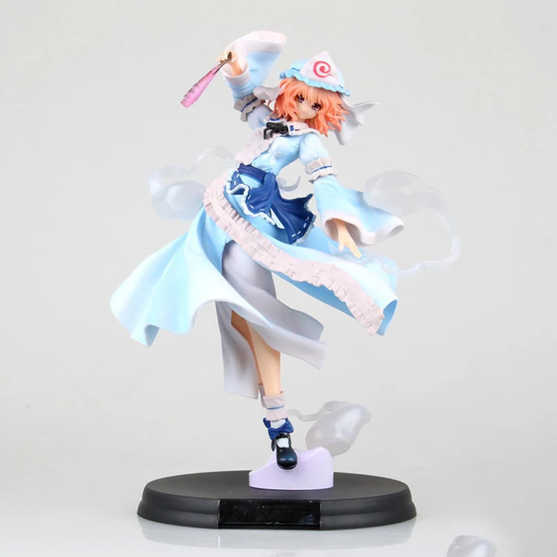23 см аниме фигурки TouHou Project Game Saigyouji Yuyuko ПВХ экшн-Фигурки игрушки коллекция