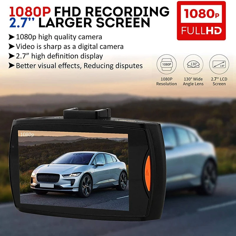 

Car DVR Camera Full HD 1080P 90 Degree Dashcam Video Registrars for Cars Night Vision G-Sensor Dash Cam